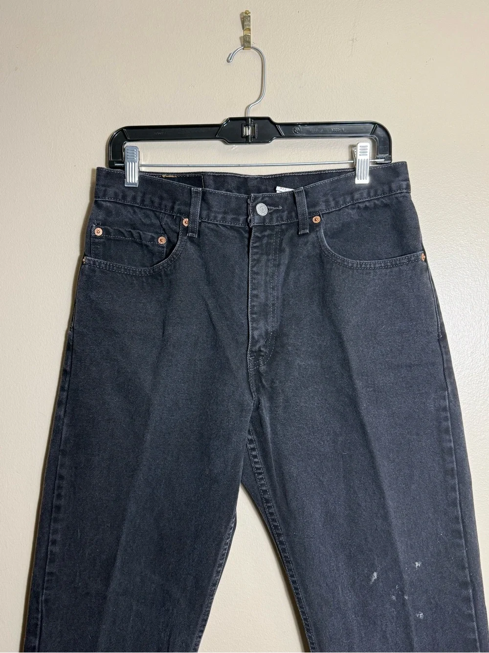 Levi’s 505 Vintage Black Jeans 33x32 Fit 31x31 Grunge Fade 90s